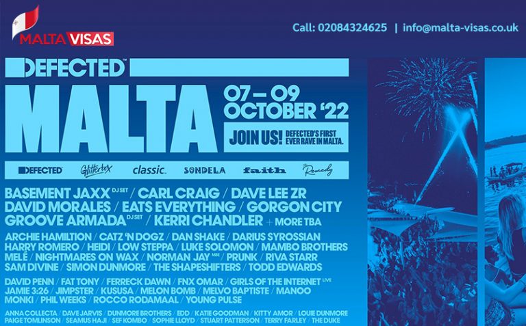 Defected Malta 2022: Enjoy an Exciting Even with Malta Visa