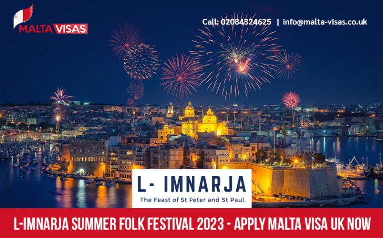 Join L-Imnarja Summer Folk Festival 2023 with Malta visa UK