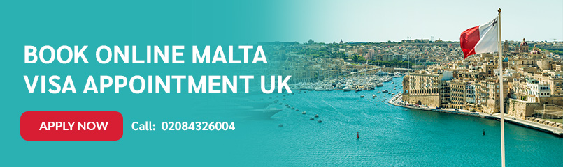 Book online Malta visa appointment UK
