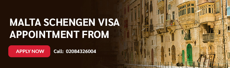 Malta Schengen Visa Appointment UK