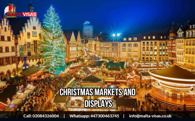 Christmas markets and displays