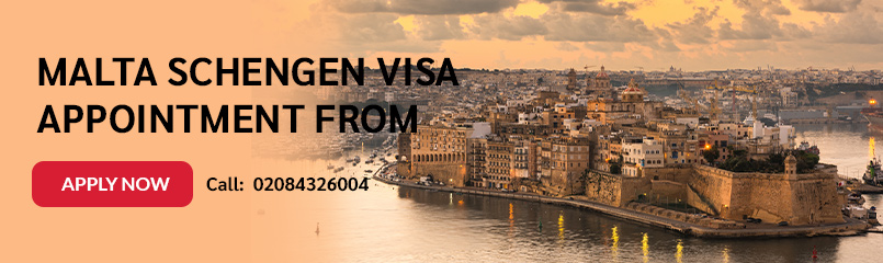 Malta Schengen Visa Appointment From UK